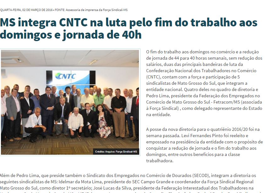 Secod e Fetracom integram CNTC na luta nacional em defesa dos comerciários